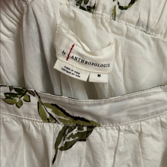 :Price Firm: Anthropologie High-Low Bubble Skirt in Green Pattern - Picture 9 of 12